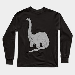 Dinosaur Brachiosaurus Dino Prehistoric Vintage Design Long Sleeve T-Shirt